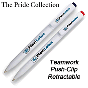 Teamwork Push-Clip Retractable from PENSRUS.com
